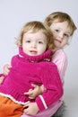 Happy twin girls Royalty Free Stock Photo