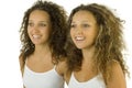 Happy twins Royalty Free Stock Photo