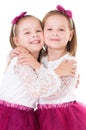 Happy twins Royalty Free Stock Photo