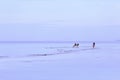 Happy two girls enjoying on the beach Royalty Free Stock Photo