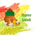 Happy Ugadi card Royalty Free Stock Photo