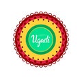 Happy Ugadi Gudi Padwa Hindu New Year Greeting Card Holiday Royalty Free Stock Photo