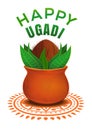 Happy Ugadi. Yugadi, Hindu holiday Royalty Free Stock Photo