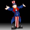 Happy Uncle Sam Vector Illustration