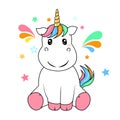 Happy Unicorn Royalty Free Stock Photo