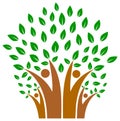 Unity in family of people tree logo