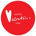 happy Valentains day. isolated. space for text. . vector illustration