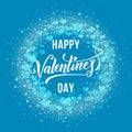 Happy Valentine day golden hearts pattern greeting card Royalty Free Stock Photo