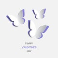 Happy Valentine Day greeting card Royalty Free Stock Photo