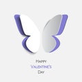 Happy Valentine Day greeting card Royalty Free Stock Photo