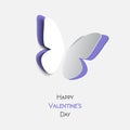 Happy Valentine Day greeting card Royalty Free Stock Photo