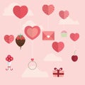 Happy Valentine Day icon design Royalty Free Stock Photo