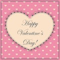 Happy Valentine day vintage