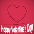 Happy valentine heart card