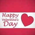 Happy valentine heart card