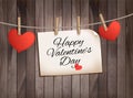 Happy Valentine`s day background with hearts.