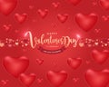 Happy Valentine`s Day Background,Vector Illustration Design6 Royalty Free Stock Photo