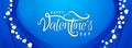 Happy Valentine`s Day banner stylish template