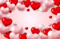Template Design Valentines Day celebration Royalty Free Stock Photo