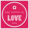 Happy valentine s day card1 Royalty Free Stock Photo
