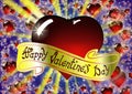 Happy Valentine`s day card Royalty Free Stock Photo