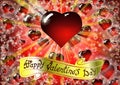 Happy Valentine`s day card Royalty Free Stock Photo