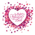 Happy Valentine`s Day card Royalty Free Stock Photo