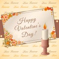 Happy valentine`s day card