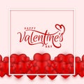 Happy Valentine`s day elegant love background