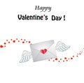 Happy Valentine`s Day greeting card