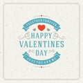 Happy Valentine's day Greeting Card or Inviration Royalty Free Stock Photo