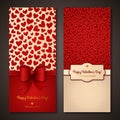 Happy Valentine's Day greeting cards.