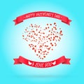 Happy Valentine's day greeting or invitation card