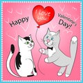 Happy Valentine's Day greetings card