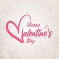 Happy Valentine's Day Greetings card Royalty Free Stock Photo