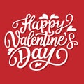 Happy Valentine\'s day. Hand lettering