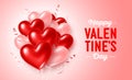 Happy Valentines Day greeting card Royalty Free Stock Photo