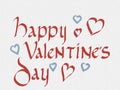 Happy Valentineâs day lettering