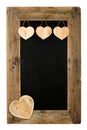 Happy Valentine's Day Love Chalkboard Restaurant Menu Board Recl Royalty Free Stock Photo