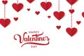 Valentine's day luxury elegant design with heart decoration