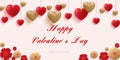 Happy Valentine s Day.Poster of valentine day in modern style. Happy saint valentine`s day background with decoration Royalty Free Stock Photo