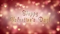 Glamor Valentine`s card. 3D animation.