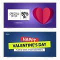 Happy Valentine\'s Day sale banners. Valentine\'s day sale banners collection