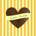 Happy Valentine`s Day, Stylish chocolates heart shaped, isolate on background