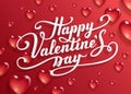 Happy Valentine`s Day text. Royalty Free Stock Photo