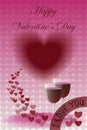 Happy Valentine's Day with Two Glasses of Wine