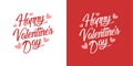 Happy Valentine's Day Greeting Card vector illustration