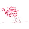Happy Valentine day typographical design Royalty Free Stock Photo
