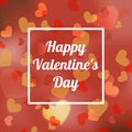 Happy Valentines Bokeh Background Vector