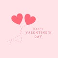 Happy valentines day background vector hearts poster